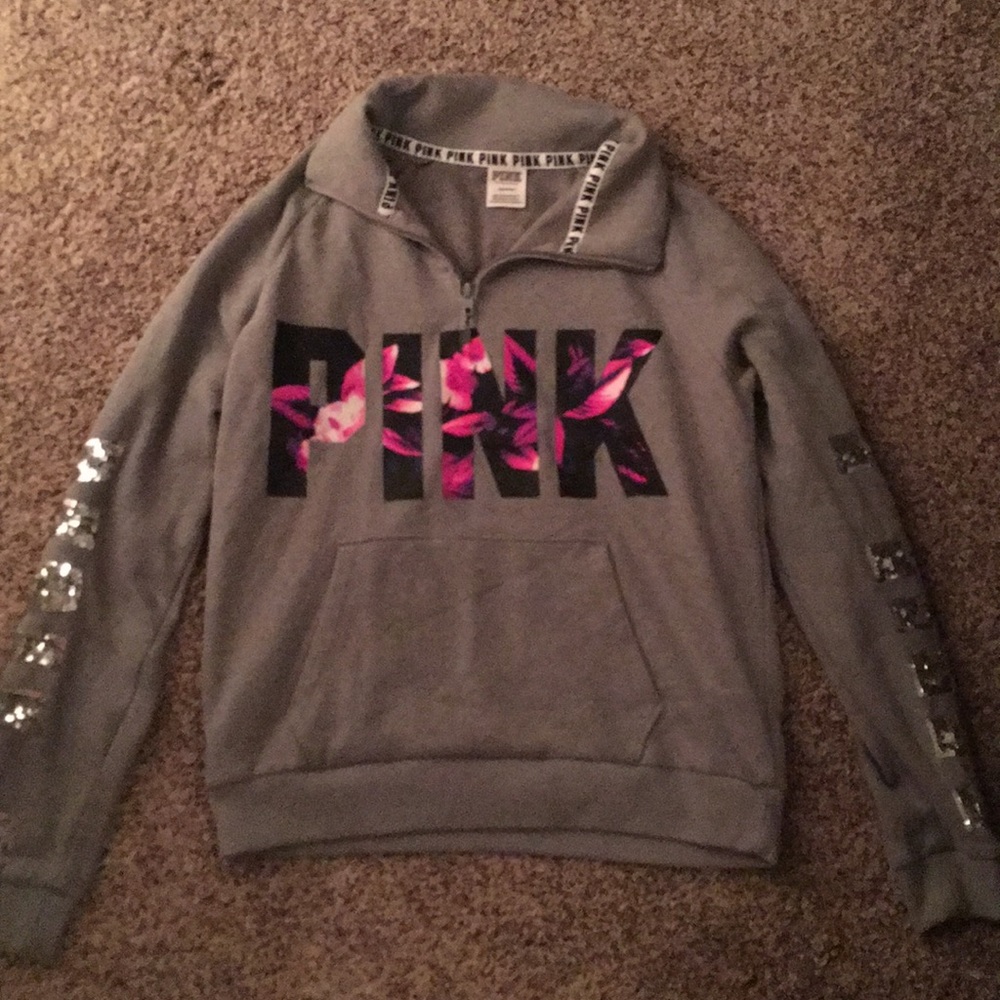 PINK Victoria’s secret half zip hoodie